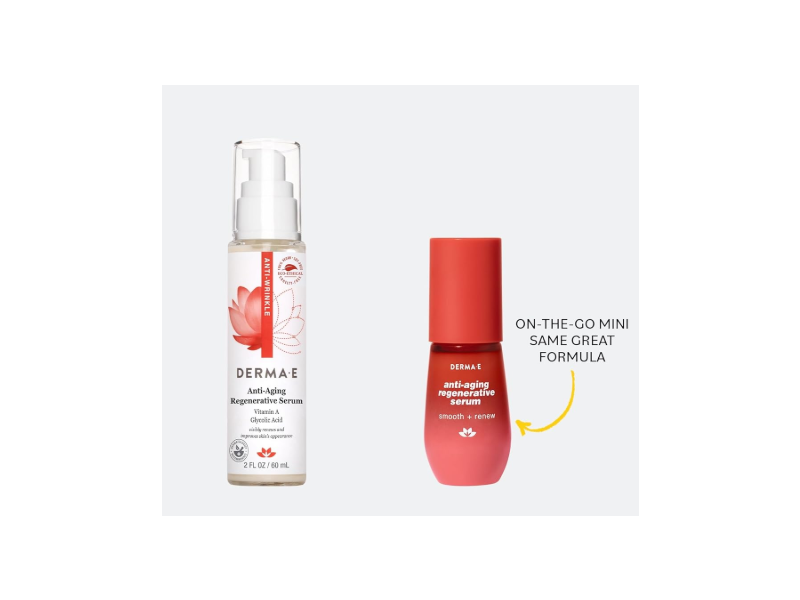 Derma Anti-Aging Regenerative Face Serum, Retinol + Glycolic Acid, 1 fl oz/30 mL