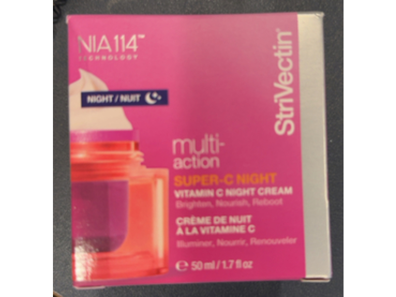 StriVectin Multi-Action Super-C Night Cream, Vitamin C, 1.7 fl oz/50 mL