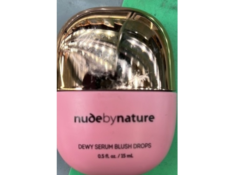 Nude By Nature Dewy Serum Blush Drops, 01 Pink Petal, 0.5 fl oz/15 mL