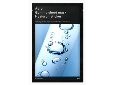 Abib Gummy Sheet Mask, Hyaluron Sticker, 0.91 fl oz/27 mL