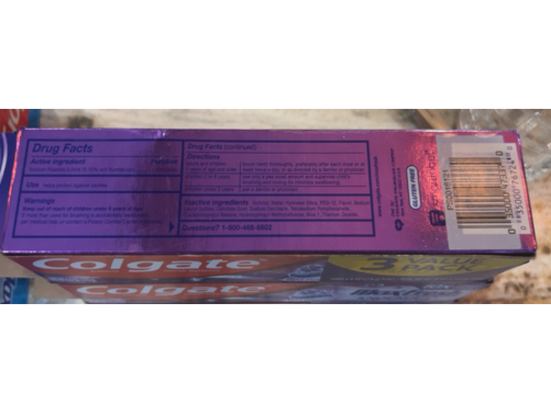 Colgate Max Fresh Whitening Toothpaste, Mint Fusion, 6 oz/170 g, Pack Of 3