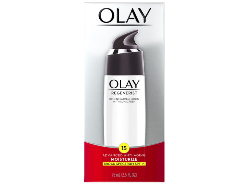 Olay Regenerist Regenerating Lotion Sunscreen, SPF 15, 2.5 fl oz/75 mL