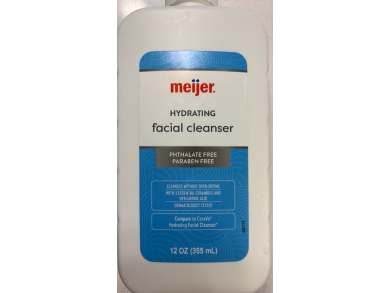 Meijer Hydrating Facial Cleanser, Ceramides & Hyaluronic Acid, 12 fl oz/255 mL