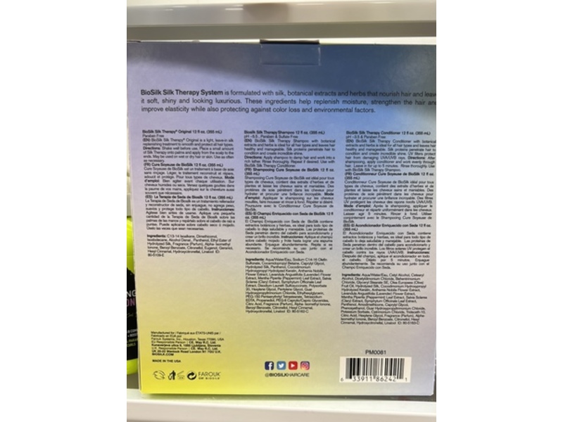 Bio Silk Therapy Replenishing And Reconstructing System, 12 fl oz