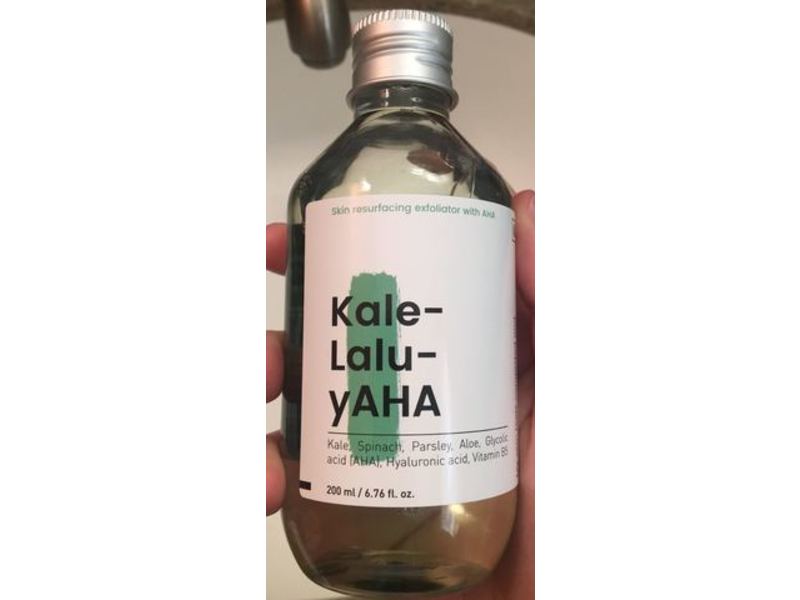 Krave Beauty Kale-Lalu-Yaha Skin Resurfacing Exfoliator With AHA, 6.76 fl oz/200 ml