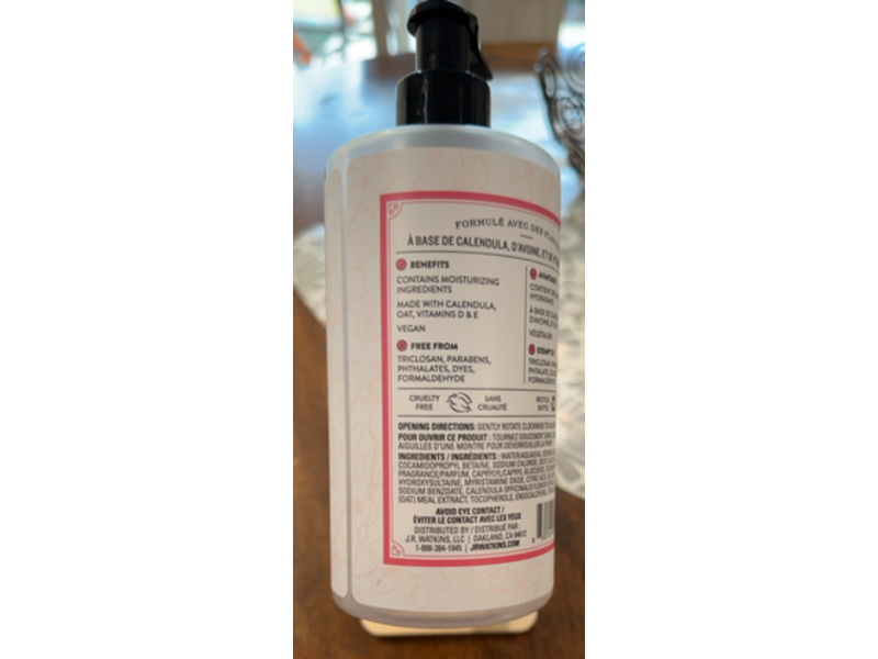J. R. Watkins Hand Soap, Cherry Blossom, 12 fl oz/354 mL