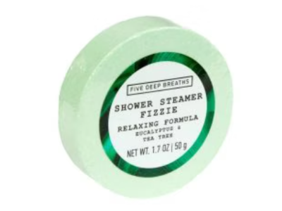 Five Deep Breaths Shower Steamer Fizzie, Tea Tree, 1.7 oz/50 g
