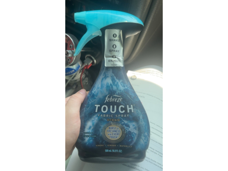 Febreze Touch Fabric Spray, Ocean, 16.9 fl oz/500 mL, Pack Of 2
