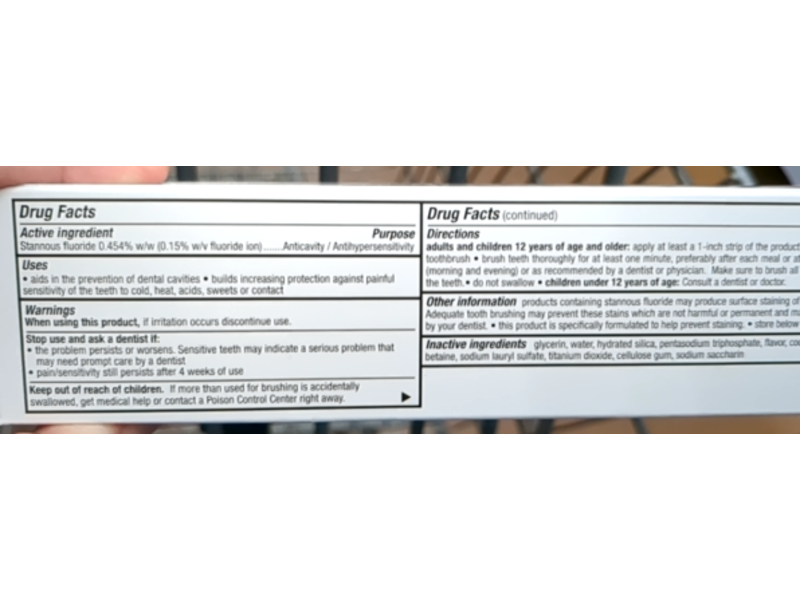 Equate Sensitive Toothpaste, Restore & Defend, 3.4 oz/96.3 g