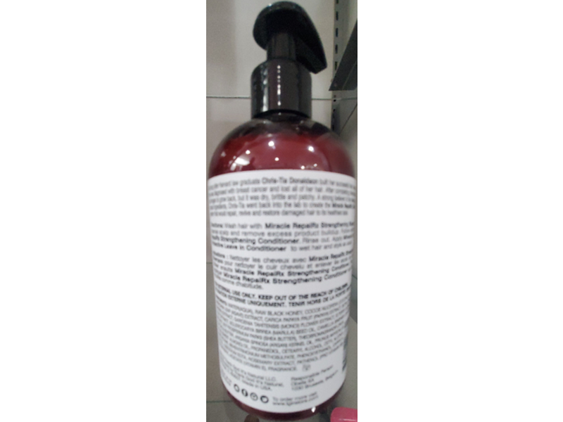 tgin Miracle Repairx Protective Leave In Conditioner, Black Honey + Coconut Oil, 13 oz