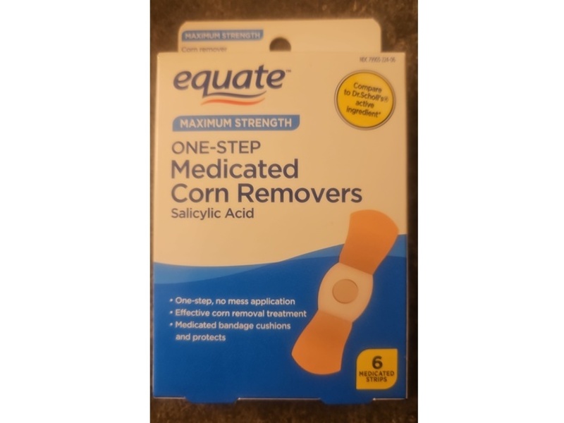 Equate Medicated Corn Remover Strips, 6 Count