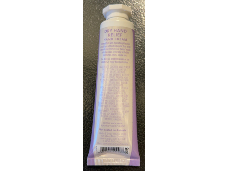 Bath and Body Works Dry Hand Relief Hand Cream, Glycerin, 1 fl oz/29 mL