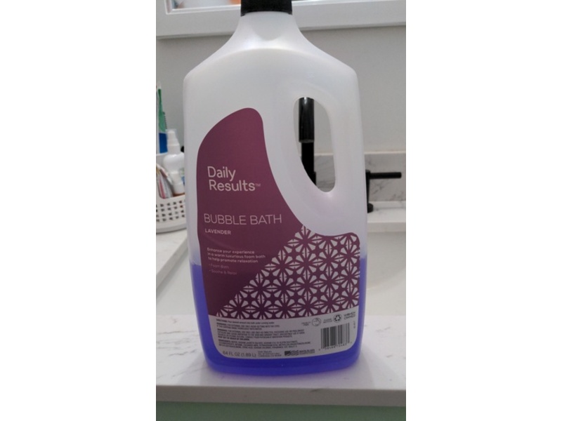 Daily Results Bubble Bath, Lavender, 64 fl oz/1.89 L
