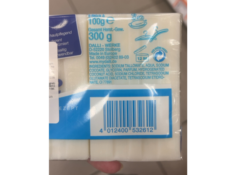 Dalli Haushalts-Kernseife Curd Soap, 100g, Pack Of 4