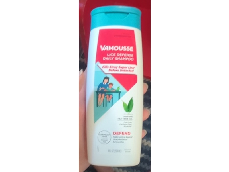 Vamousse Lice Defense Daily Shampoo, Tea Tree Oil, 8 fl oz/250 mL