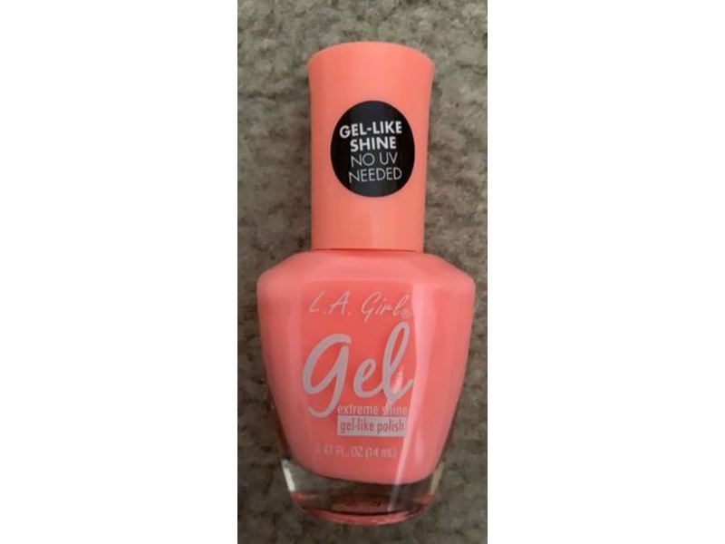 L.A. Girl Gel Extreme Shine Nail Polish, Good Vibes Only, 0.47 fl oz/14 mL