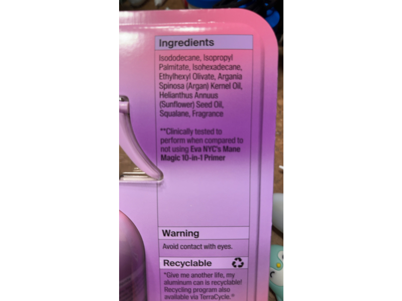 Eva - Nyc Mane Magic 10-In-1 Primer, Argan Oil + Sunflower Seed Oil, 16 fl oz/473 mL