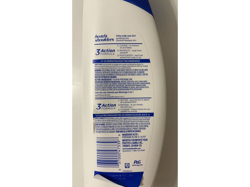 Head & Shoulders 2 In 1 Dandruff Shampoo With Eucalyptus, 400 mL