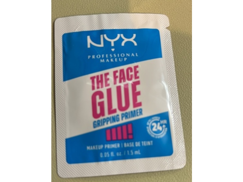 NYX Professional Makeup The Face Glue Gripping Primer, 0.05 fl oz/1.5 mL