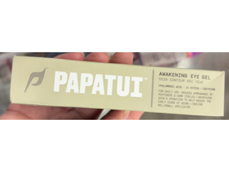 Papatui Awakening Eye Gel, Hyaluronic Acid + Ecotin & Caffeine, 0.5 fl oz/15 mL