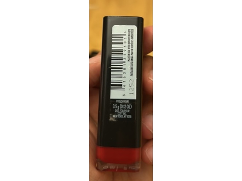 Covergirl Exhibitionist Cream Lipstick, 510 Real Red, 0.12 oz/3.5 g