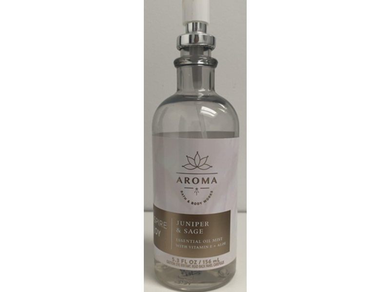 Bath & Body Works Aroma Juniper & Sage Essential Oil Mist, 5.3 fl oz/156 mL