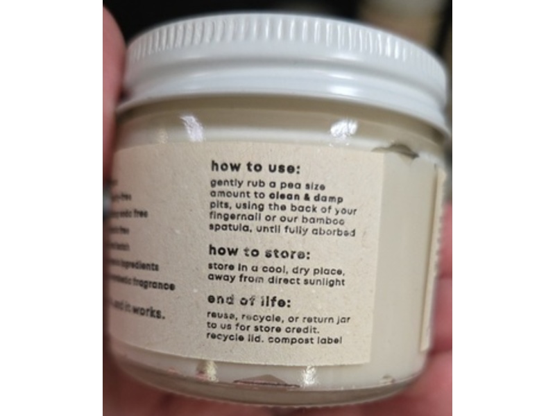 Sustain Yourself Deodorant Cream, Unscented, 2 fl oz/68 g