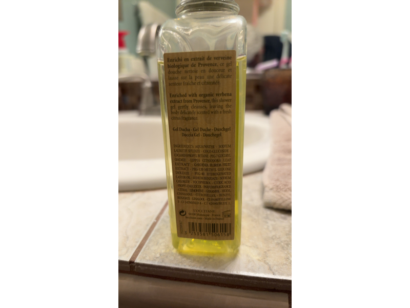 L'Occitane en Provence Verveine Shower Gel, 8.4 fl oz|250 mL
