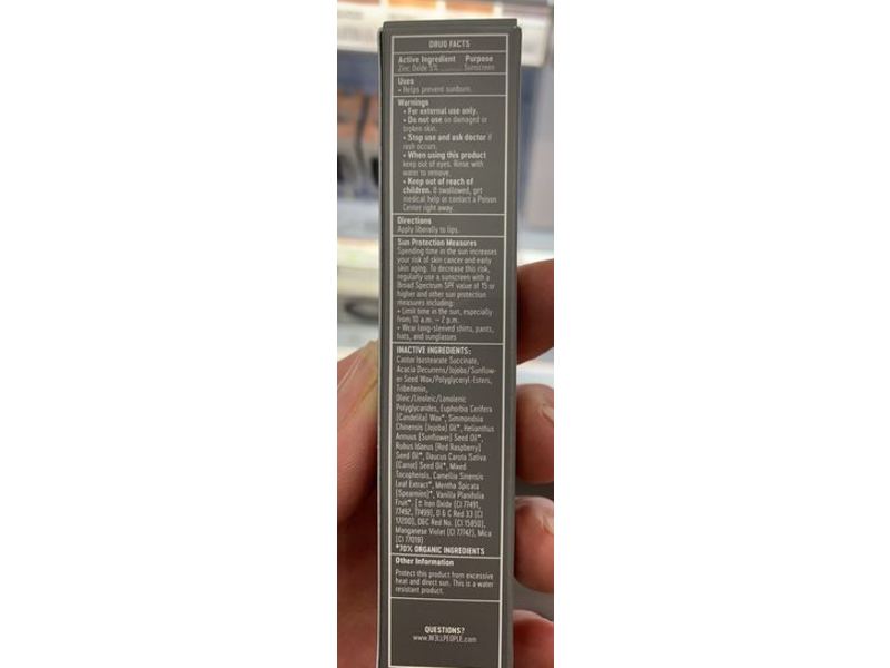 Well People Nudist Lip Butter, SPF15, Wine, 0.07 oz/2 g