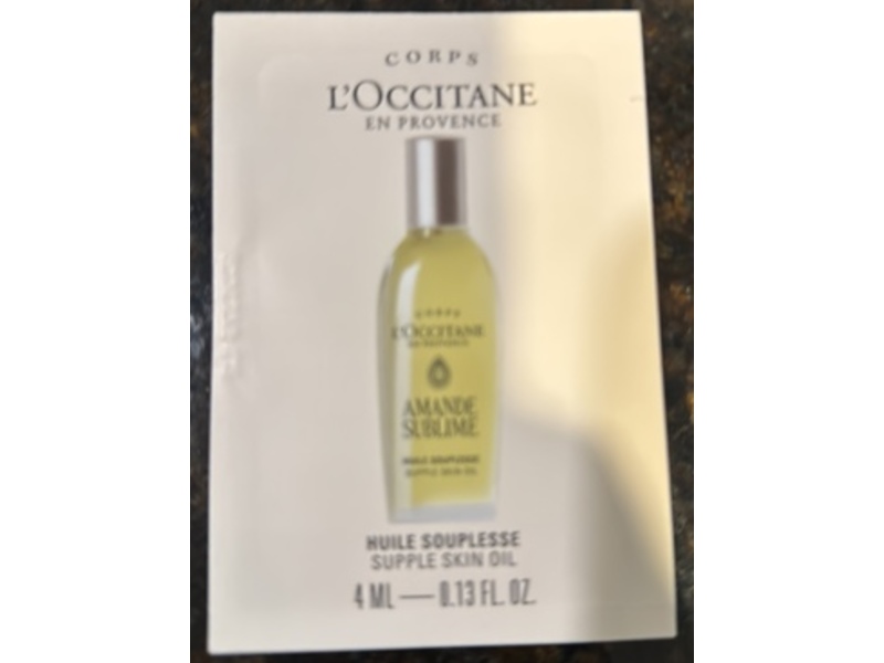 L'Occitane En Provence Supple Skin Oil, Amande Sublime, 0.13 fl oz/4 mL