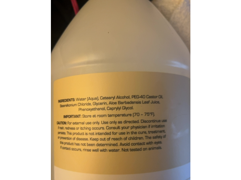 Ginger Lily Farms Botanicals Club & Fitness Moisturizing Conditioner, Fragrance-Free, 128 fl oz/3.78 L