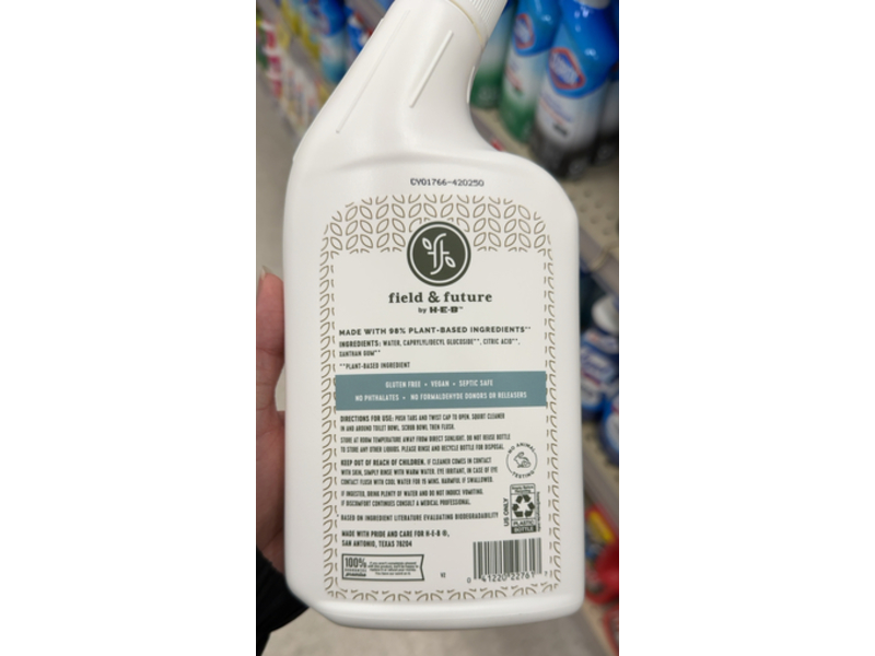 Field & Future Toilet Bowl Cleaner, 24 fl oz/709 mL