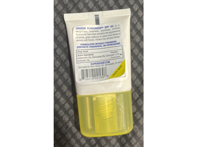 Supergoop! Unseen Sunscreen, SPF 40, 0.5 fl oz/15 mL