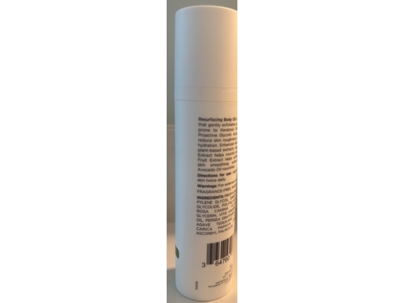 Glytone Resurfacing Body Oil, 5% Proactive Glycolic Acid, 4 fl oz/120 mL