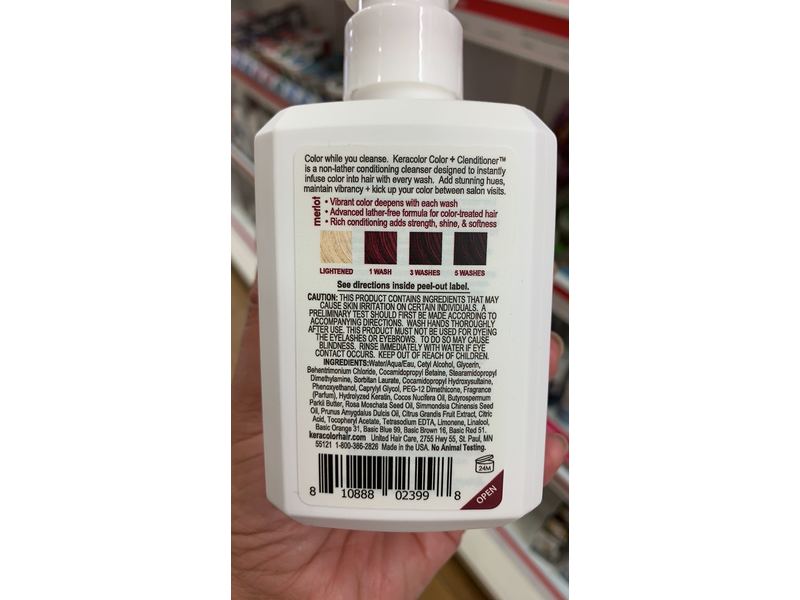 Keracolor Clenditioner MERLOT Hair Dye 12 fl Oz