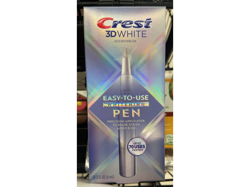 Crest 3DWhite Easy-To-Use Teeth Whitening Pen, 0.13 fl oz/4 mL