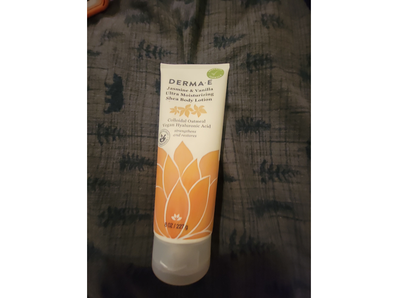 Derma E Ultra Moisturizing Shea Body Lotion, Jasmine & Vanilla, 8 oz/227 g