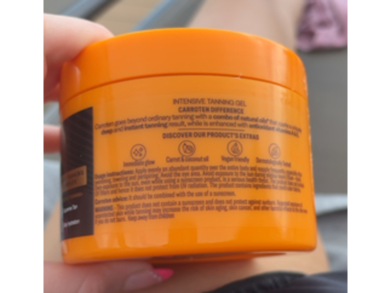 Carroten Intensive Tanning Gel, 5.07 fl oz/150 mL