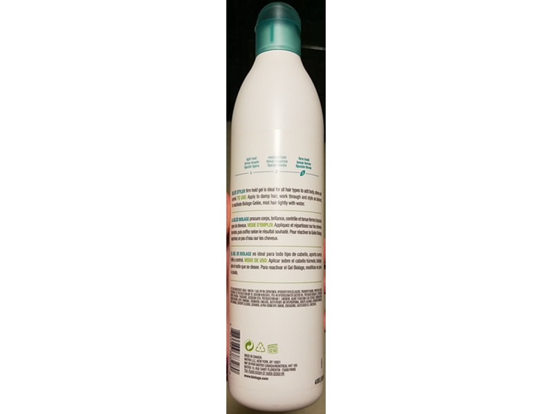 Biolage Gelee Styler All Purpose Gel, Hold 3, 16.9 fl oz/500 mL