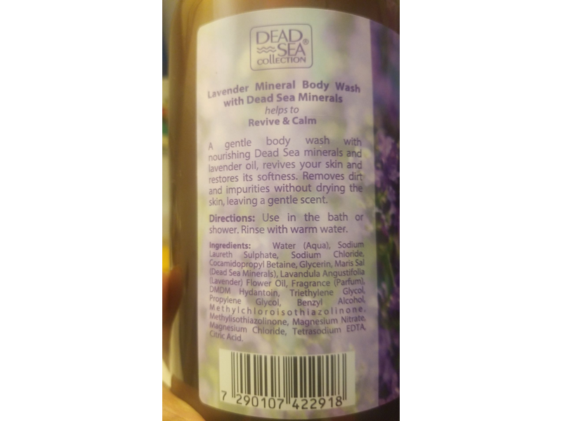 Dead Sea Collection Mineral Body Wash, Lavender, 33.8 fl oz/1000 mL