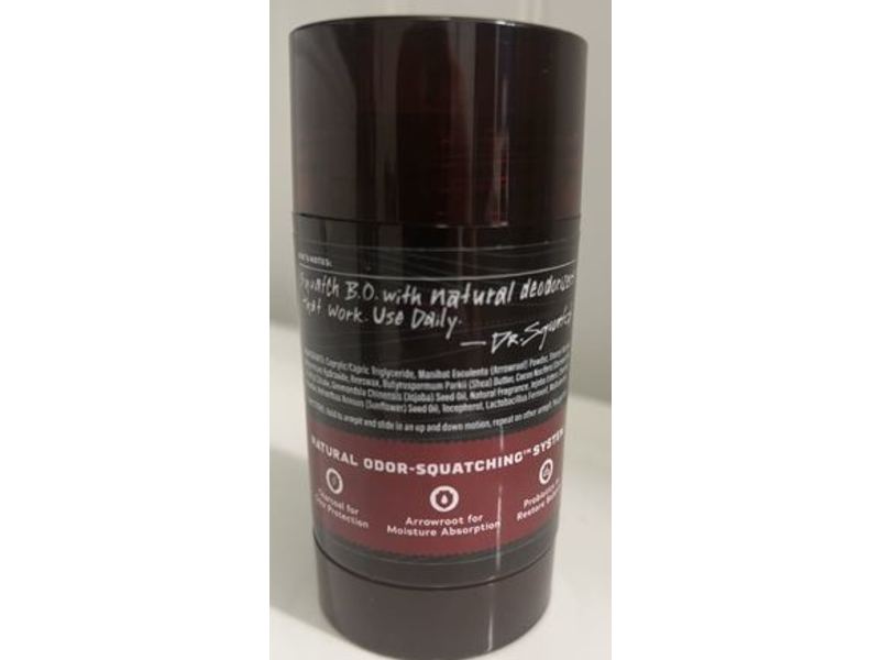 Dr. Squatch Men's Natural Deodorant, Bay Rum, 2.65 oz