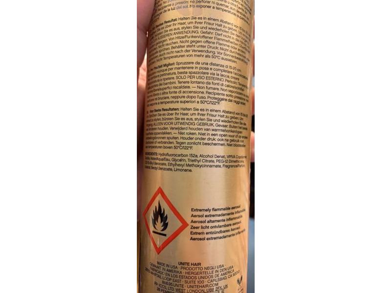 Unite Hair Le Play Hairspray, 10 oz/284 g