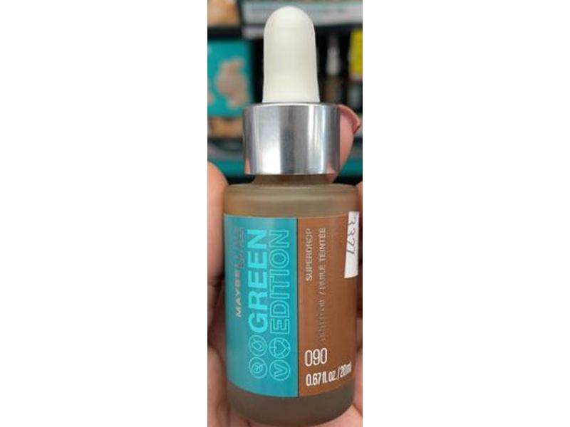 Maybelline New York Green Edition Superdrop Tinted Oil, 90, 0.67 fl oz/20 mL