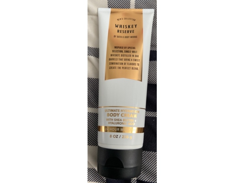 Bath & Body Works Ultimate Hydration Body Cream, Whiskey Reserve, 8 oz/226 g, Pack Of 2