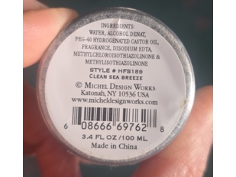 Michel Design Works Scented Room Spray, Beach, 3.4 fl oz/100 mL