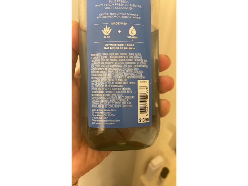 Bath & Body Works Gingham Shower Gel, Aloe + Vitamin E, 10 fl oz/295 mL