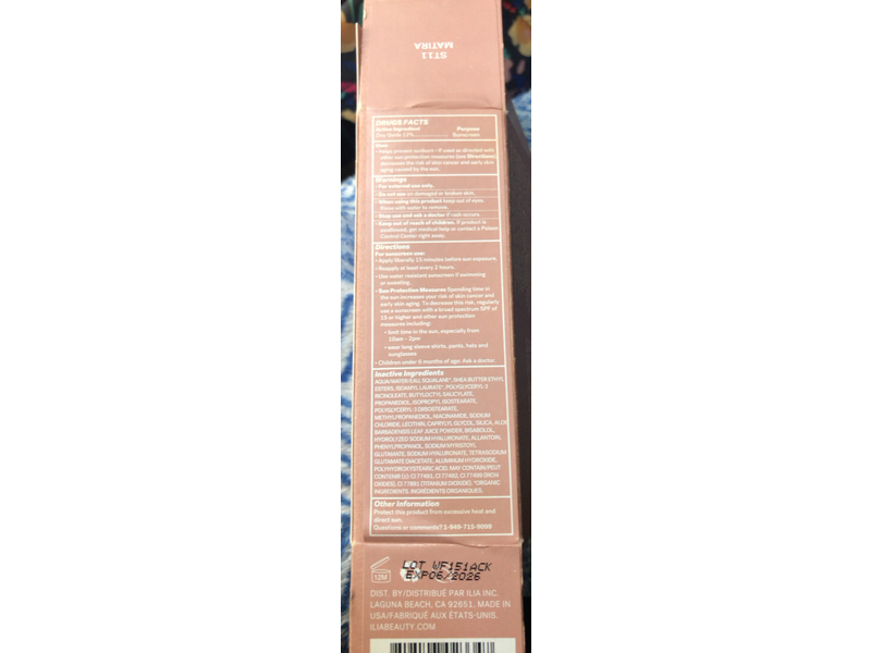 Ilia Super Serum Sunscreen Skin Tint, ST11 Matira, SPF 40, 1 fl oz/30 mL