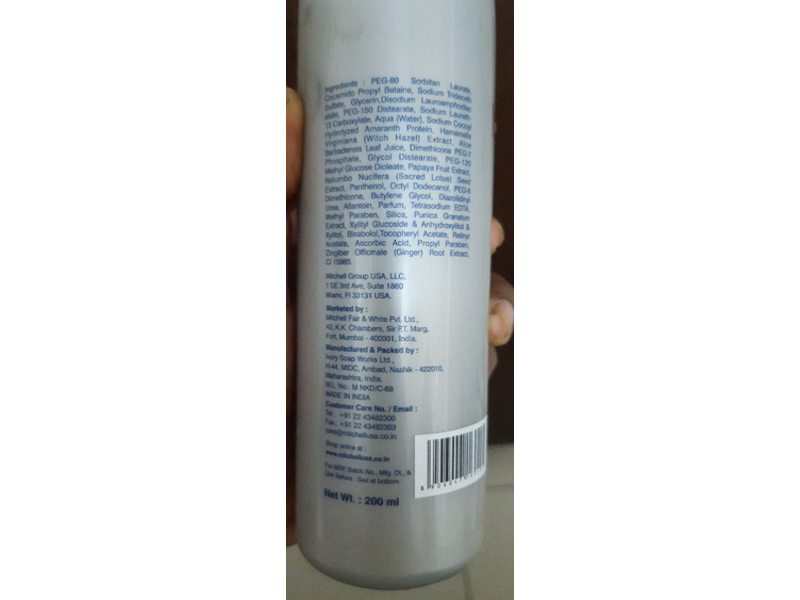 Mitchell Usa Age-Less Brightening Cleanser Facial Wash, Papaya, 200 mL