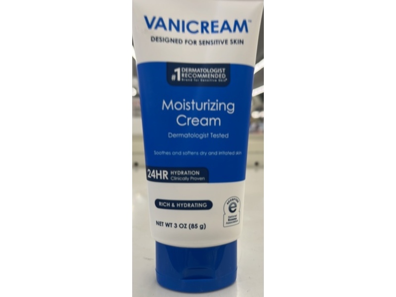 VaniCream Moisturizing Cream, 3 oz/85 g