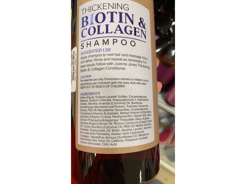 Joanne Jones Thickening Biotin & Collagen Shampoo, 32 fl oz/960 mL